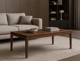 Aria Solid Wood Coffee Table, American Black Walnut